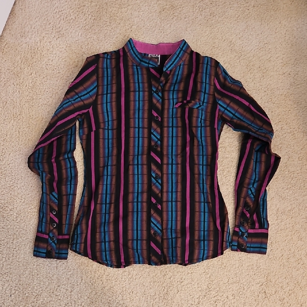 Lost Multicolor Striped Shirt